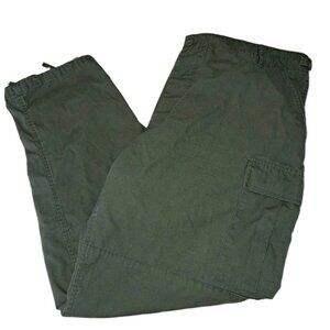 Atlanco Mens Green Pants Size 46x32 Cargo Pockets